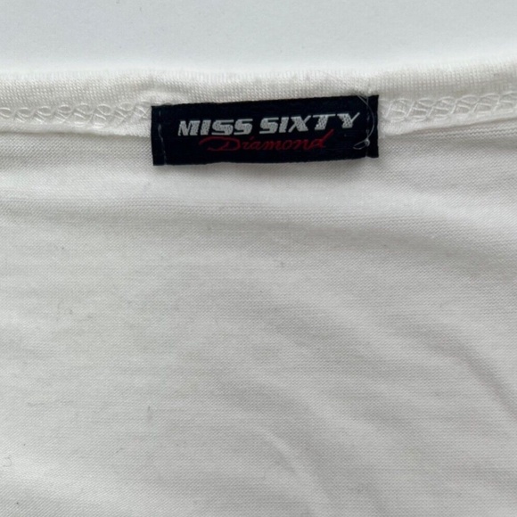 Vintage Lady Gaga Miss Sixty Diamond Shirt 2000s Y2K - Picture 4 of 6